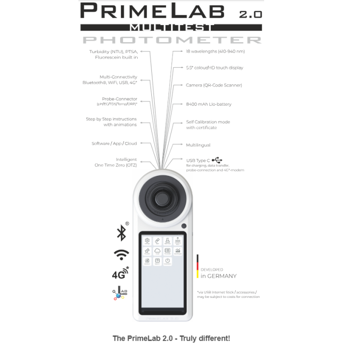 primelab 2.0 photometer starter-kit (without reagents)