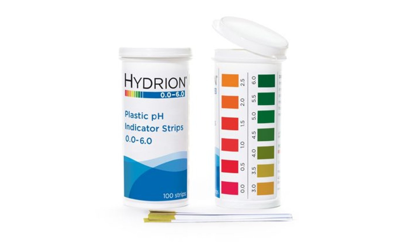 hydrion (9200) spectral 0.0-6.0 plastic ph strip