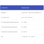 electronic meter ec, tds, salt temperature meter