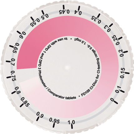 fd100 comparator disk - chlorine