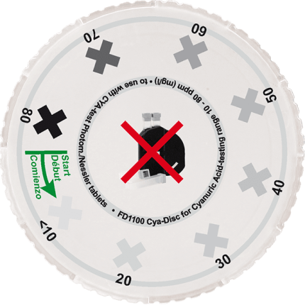 fd1100 comparator disk - cyanuric acid